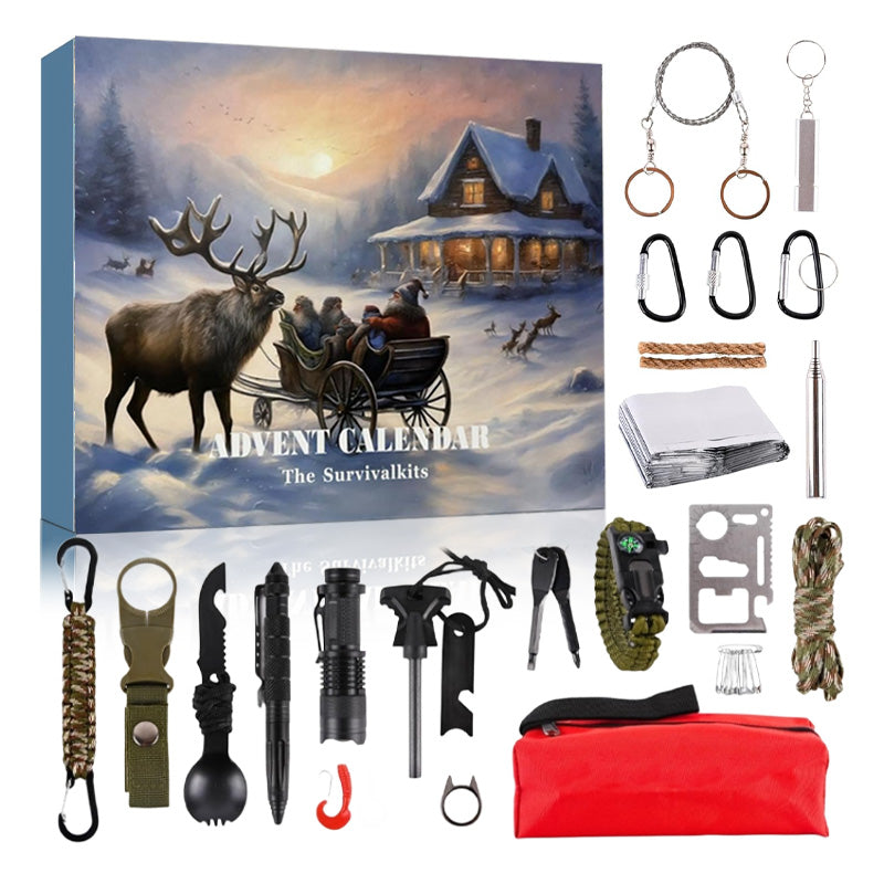 Skorter | Survival Tools Advent Calendar for Adults Teens 24 Days Christmas Countdown
