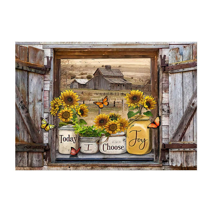 Skorter | Butterfly Sunflower Wall Art