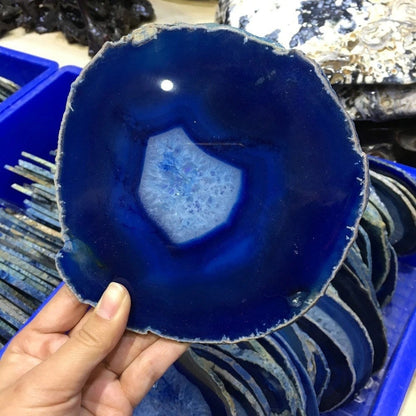 Skorter | Blue Agate Crystal Disc