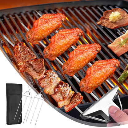 skorter | 3-Way Grill Skewers, Stainless Steel Skewers For Bbq