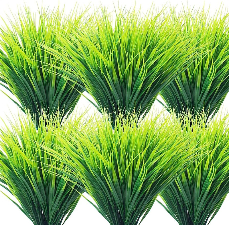 Skorter | Artificial Wheat Grass Plant Made of Plastic – Decorative Grass for Garden, Home and Outdoor Area
