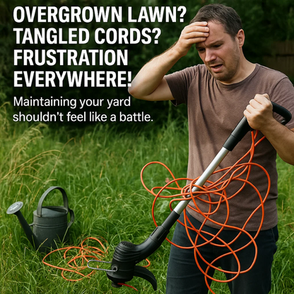 Skorter | Cordless Grass Trimmer with High-Power Battery - Lightweight Lawn Edger for Easy Yard Maintenance