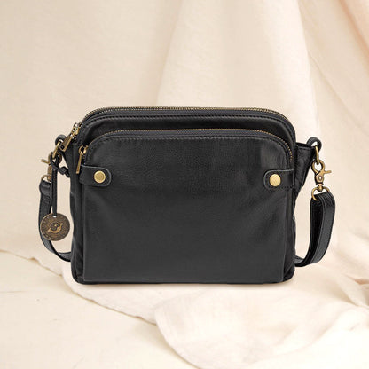 Skorter | Three-Layer-Leather-Crossbody-Shoulder- & Clutch-Bag