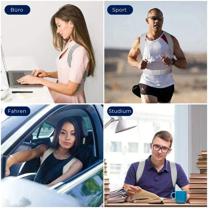 Skorter | Adjustable back support strap | For better posture