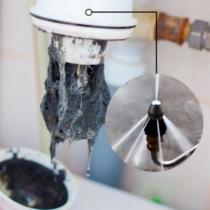 Skorter | High-Pressure Drain Jetting Nozzle – Stainless Steel Sewer Cleaning Sprayer for Fast Pipe Unblocking