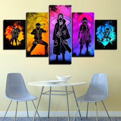 Skorter | 5 piece Naruto Anime - canvas wall art painting