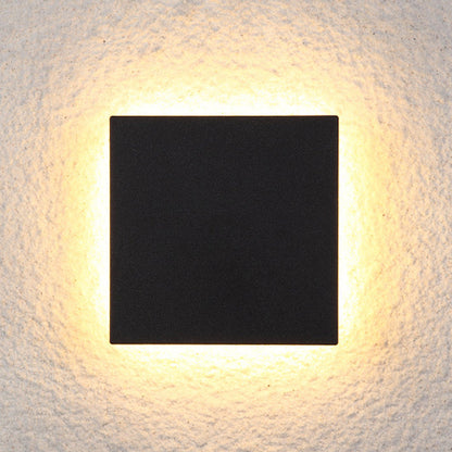 Skorter | LunaGlow - Minimalist LED Wall Lamps Black Metal for Garden and Hallway