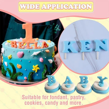 skorter | Alphabet Fondant Cutter With Plunger