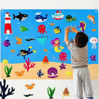 Skorter | Animal Felt Board - Educational Playful Joy For Children