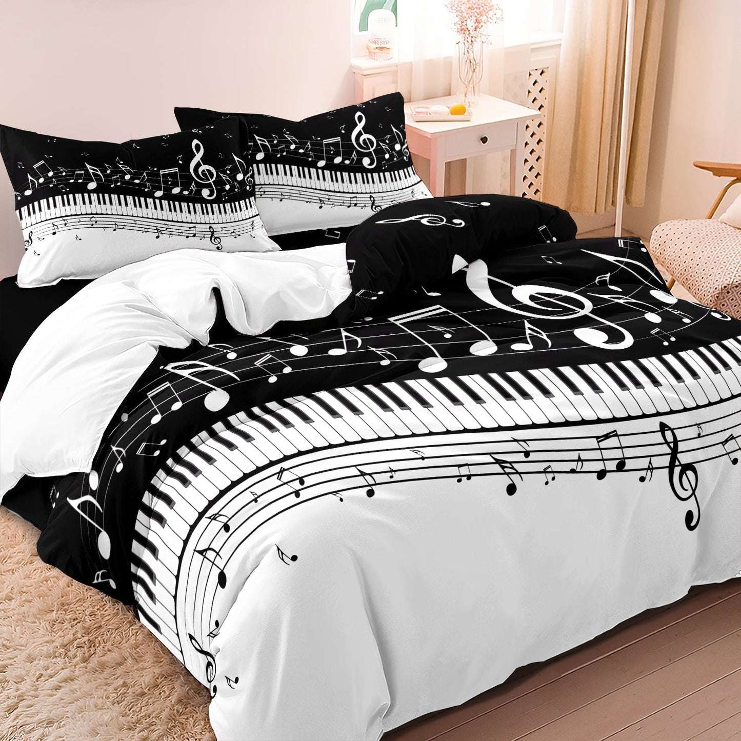 Skorter | KeyHarmony - Piano and Music Note Bedding