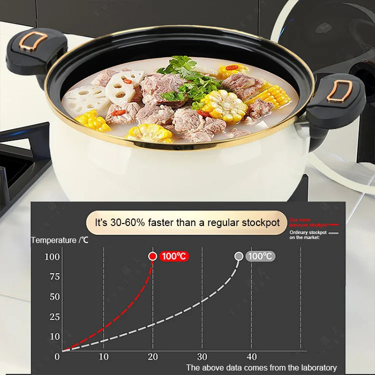 Skorter | Double Handle 7L Enamel Micro Pressure Cooker