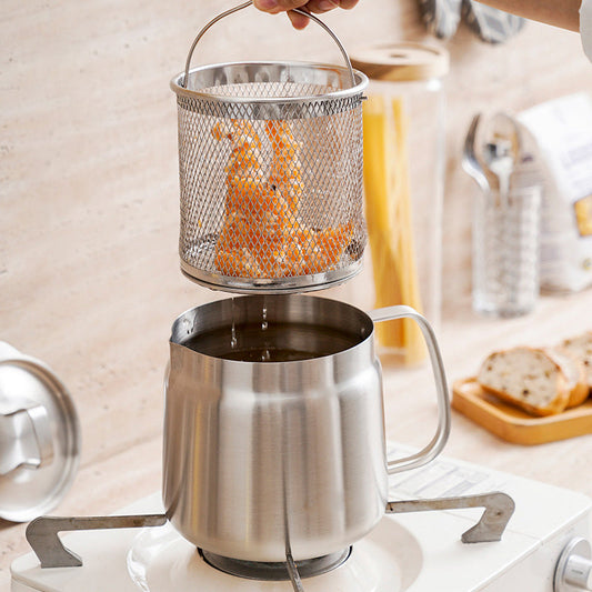 skorter | 2-In-1 Stainless Steel Multifunctional Oil Filter Pot