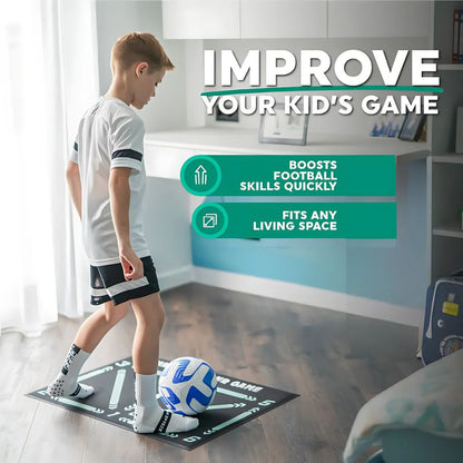 Skorter | Football Pro Training Mat | Anti-Slip, 2x2m Size & Video Program for Skill Enhancement and Home Training