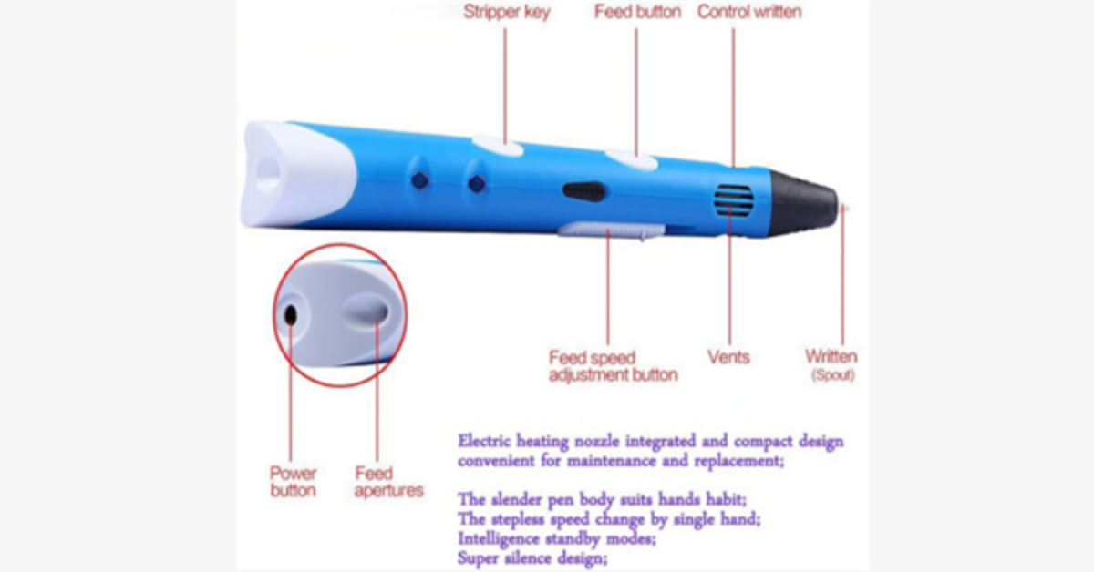 Skorter | Best 3D Printing Pen for Kids with Different Colors PLA Filament