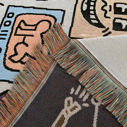 Skorter | Bold Expressions Tassel Blanket