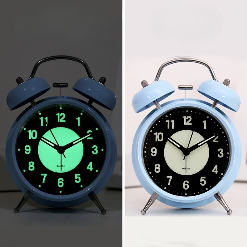 Skorter | GlowClock - Silent Luminous Alarm Clock in Metal