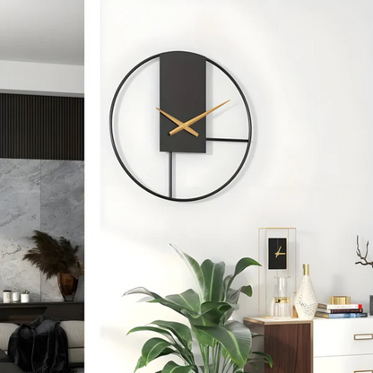 Skorter | Aurum | Minimalist Silent Wall Clock – Stylish Large Decorative Timepiece