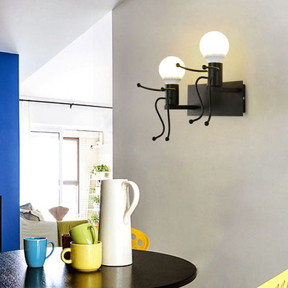 Skorter | Modern LED Wall Lamp White/Black for Bathroom and Living Room