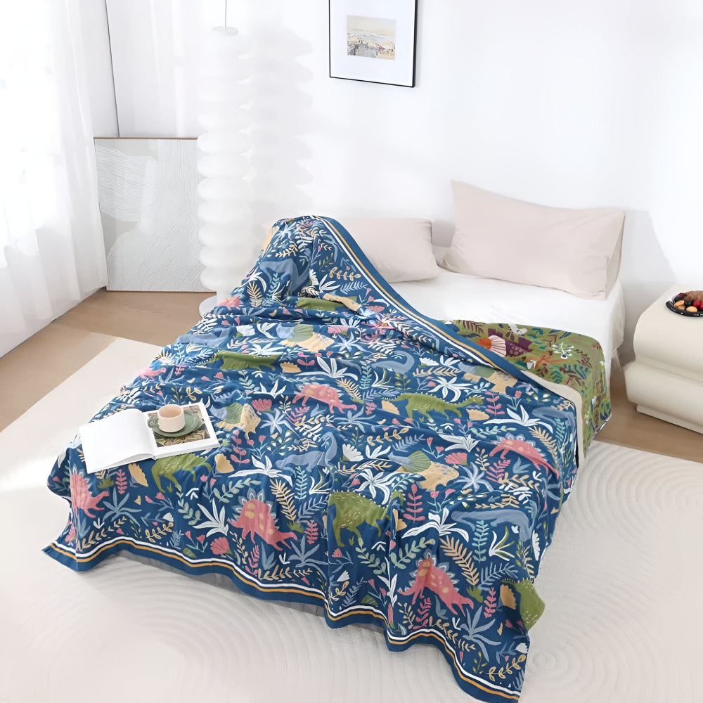 Skorter | Dinosaur Forest Cotton Blanket