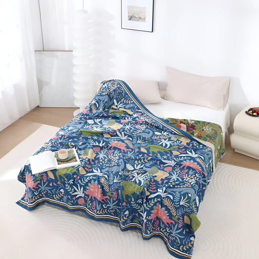 Skorter | Dinosaur Forest Cotton Blanket