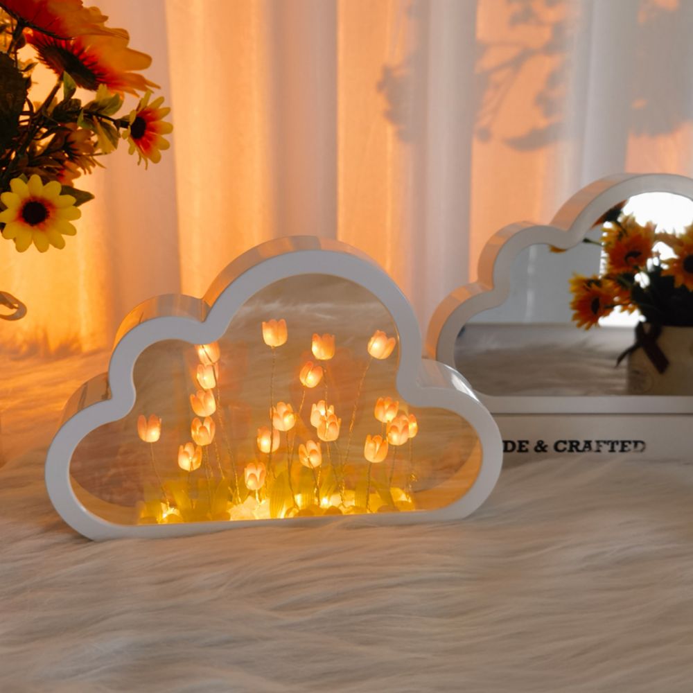 Skorter | Cloud Tulip Mirror Night Light