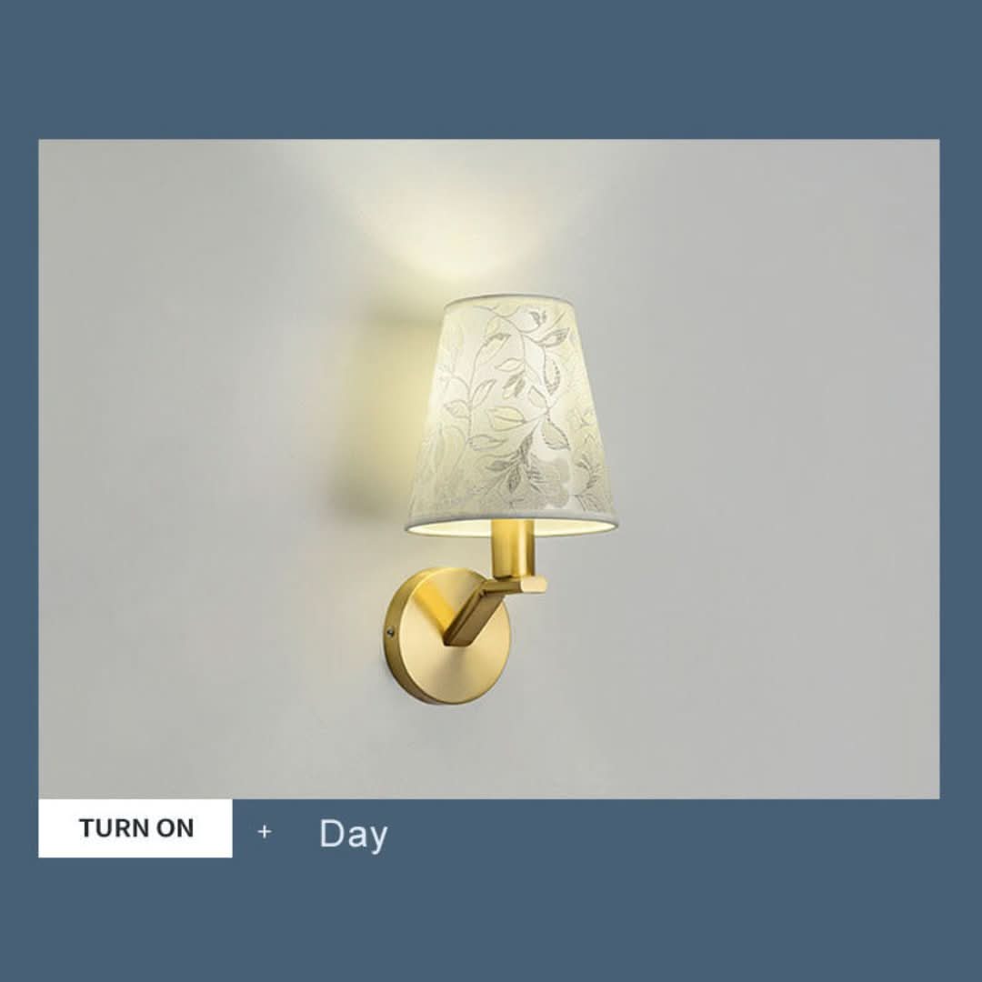 Skorter | Light Bloom - Modern Fabrics Dome Wall Lamp