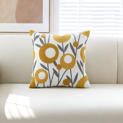 Skorter | Floral Essence Embroidered Cushion Cover