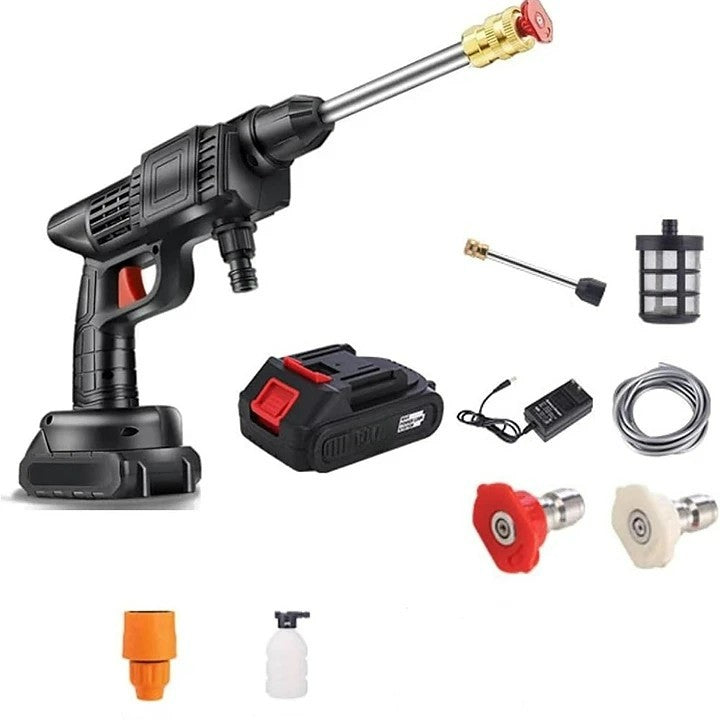 Skorter | Cordless Portable High Pressure Spray Water Gun Set | Ideal for Cleaning Cars, Patios & Garden Furniture
