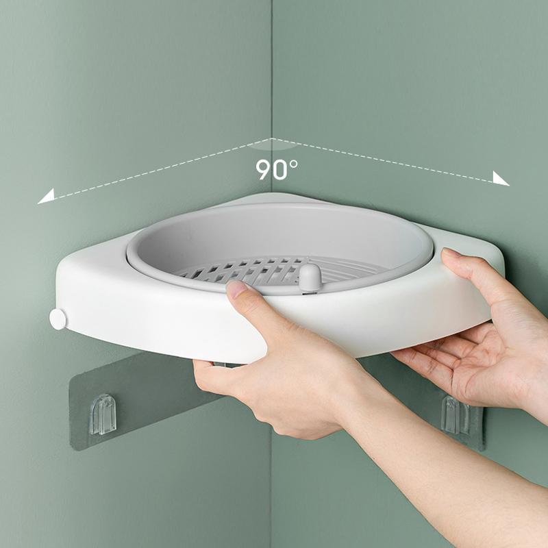 Skorter | Bathroom Corner Rotating Shelf