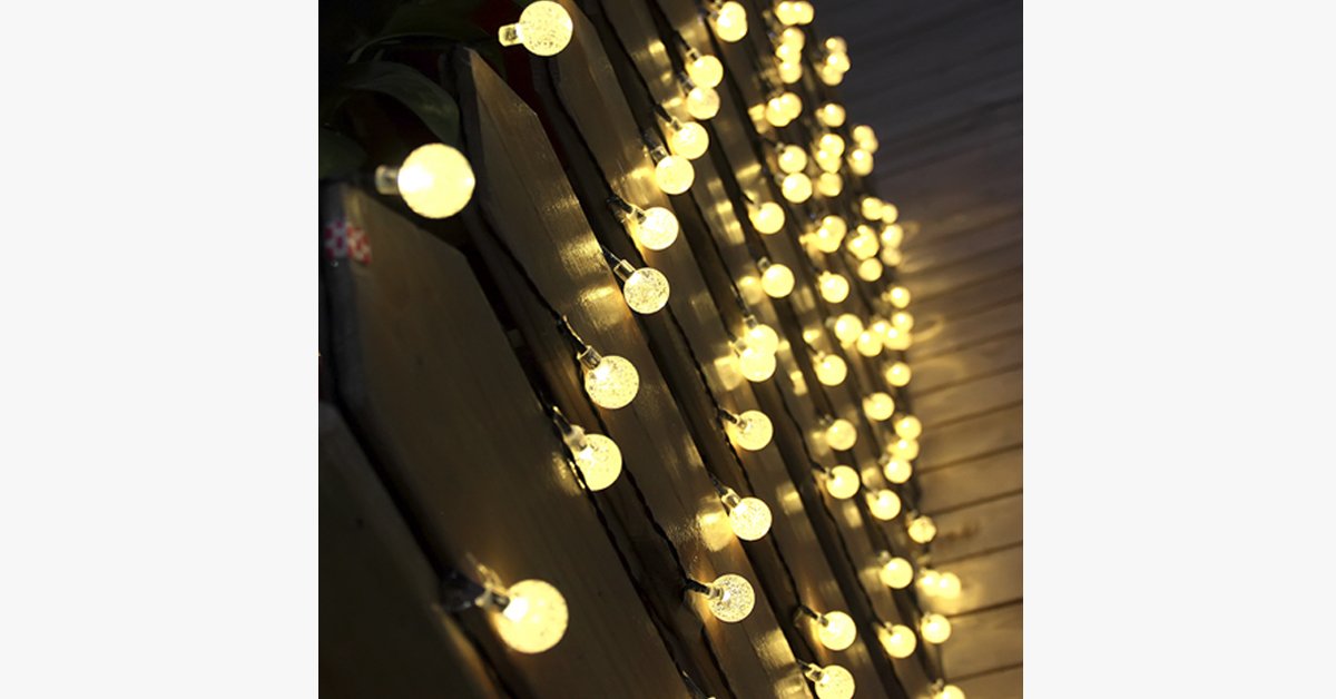 Skorter | Solar-powered LED crystal ball lights - Stylishly decorate!