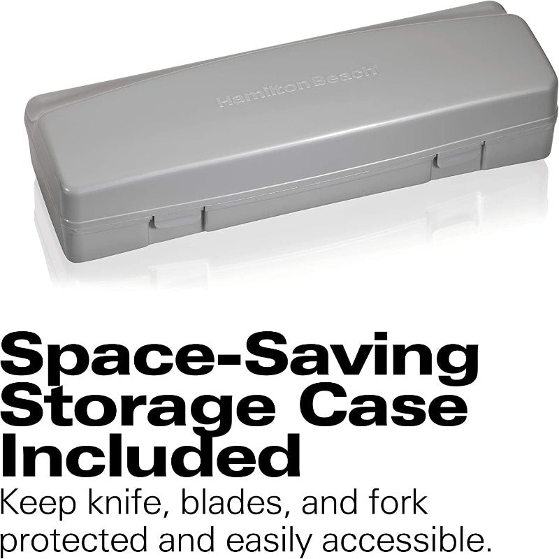 Skørter | Hamilton Beach Electric Knife for Carving Meat, Poultry, Bread, Foam Craft & More Includes Storage Box & Serving Fork