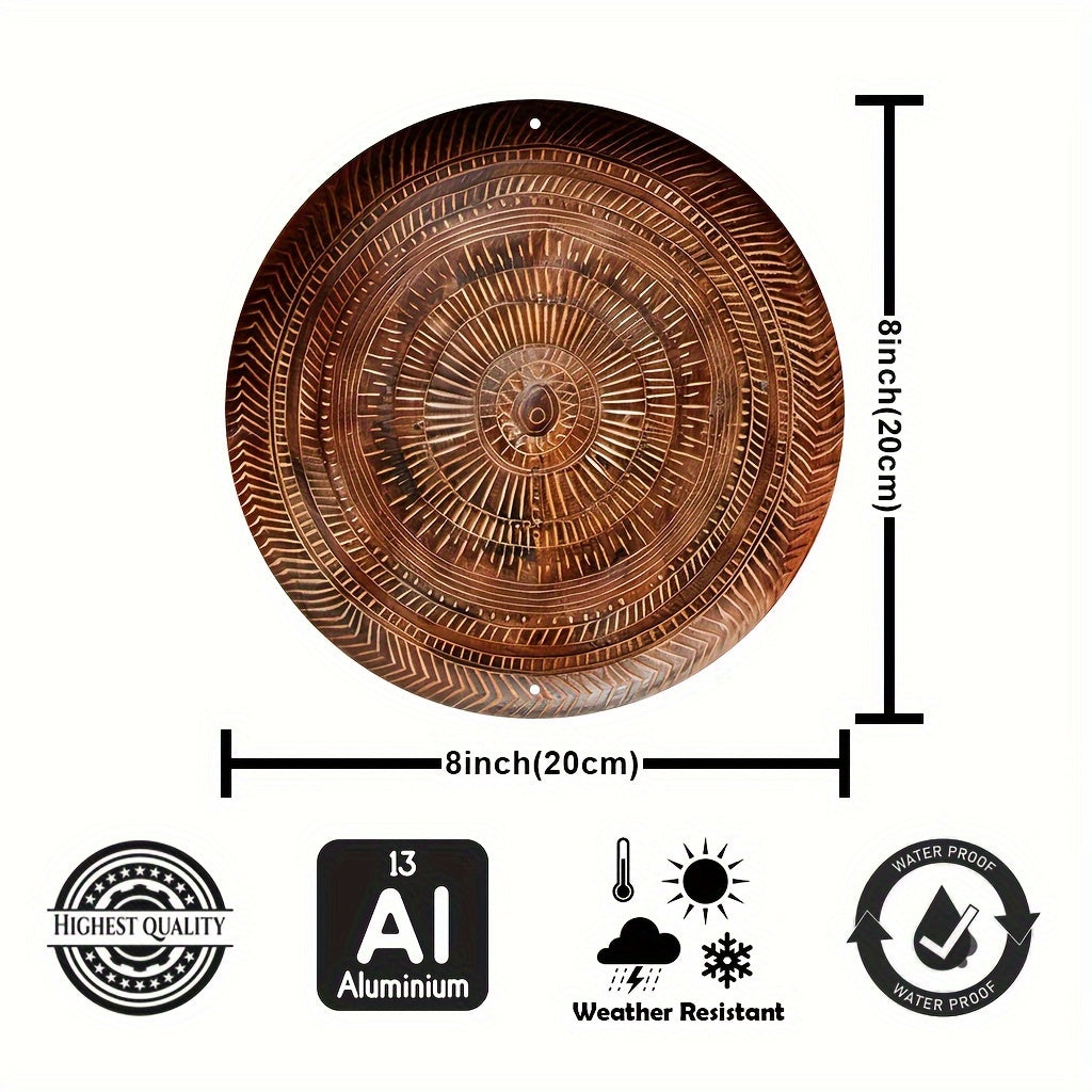 Skorter | CoolamonArt - Round Aluminum Wall Art for Office Decor