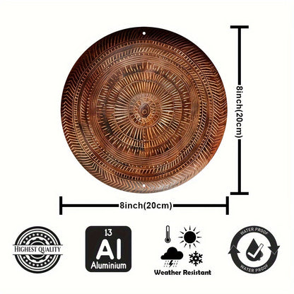 Skorter | CoolamonArt - Round Aluminum Wall Art for Office Decor