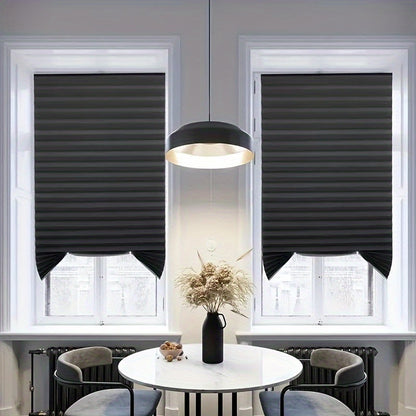 Skorter | 1 Piece Cordless Room Darkening Curtain - Light Filtering, Curved Window Cover for Living Room and Bedroom