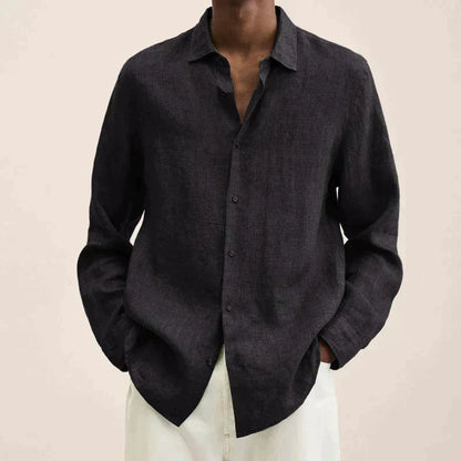 Skorter | Linen Long Sleeve Shirt for Men