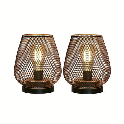 Skorter | RusticMesh Table Lamp Set – Industrial Style and Atmospheric Lighting