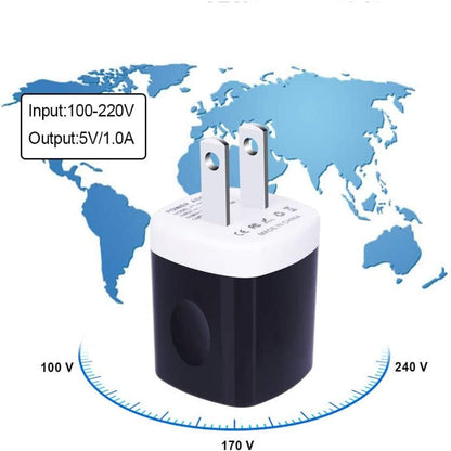 Skorter | 10 Pack USB Plug Charging Cube Block