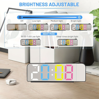 Skorter | ProjectTime - Digital Project Clock with LED and Mirror Screen