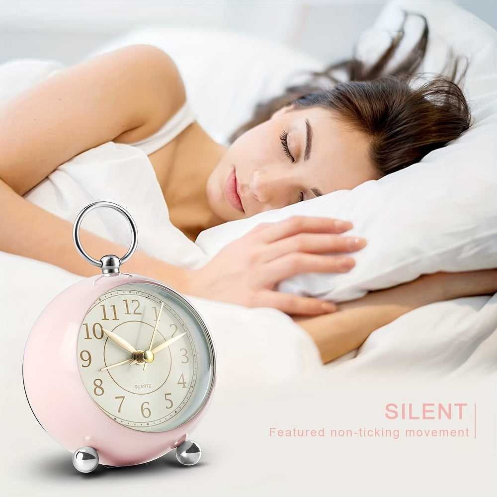 Skorter | RetroTime - Silent Analog Alarm Clock with Night Light