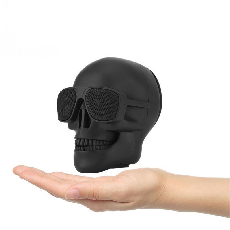 Skorter | Black Skull Speaker Bluetooth  Stereo Speaker