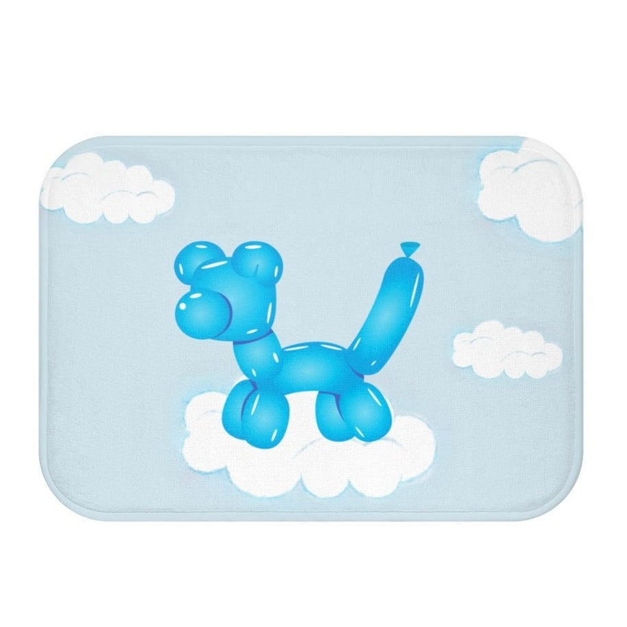 Skorter | Dog on Clouds Bath Mat