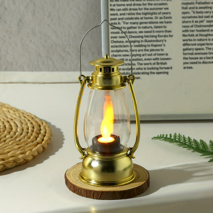 Skorter | NostalgicLight - Charming LED Kerosene Style Lamp with Batteries, Nostalgic Yellow Flame