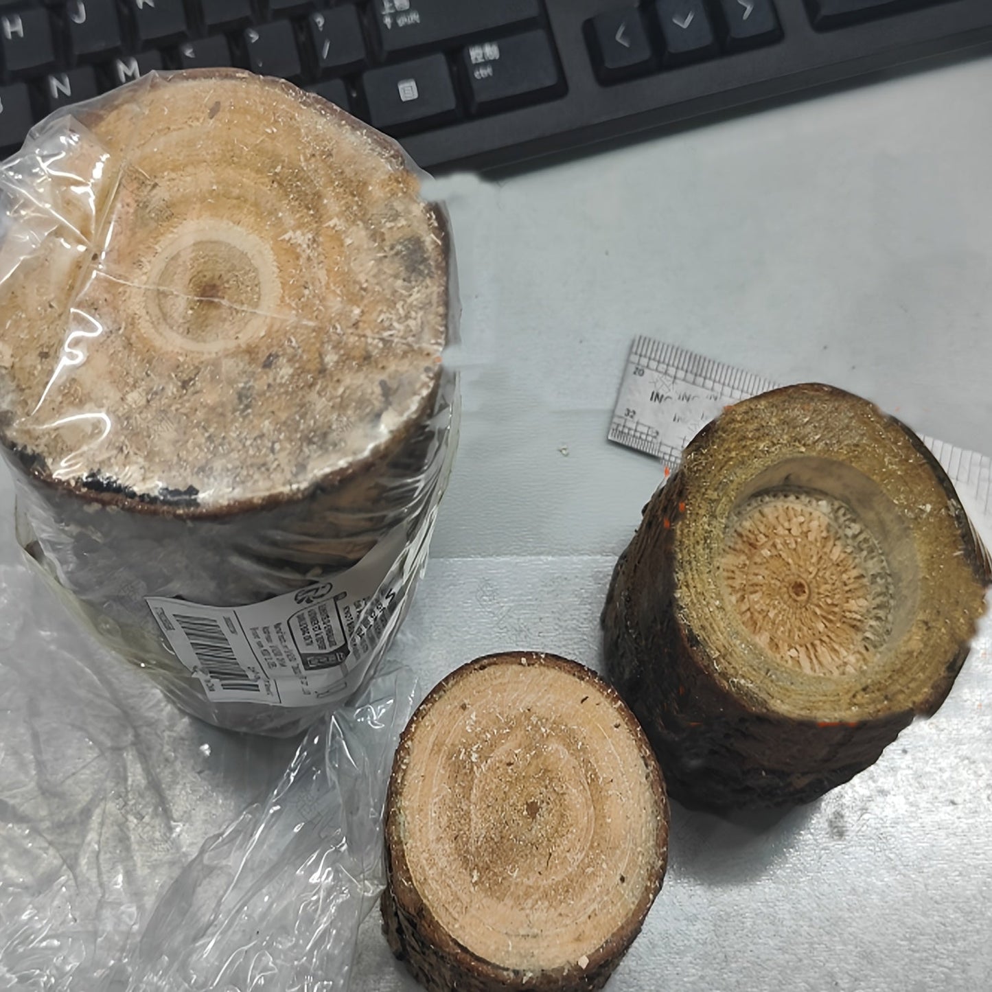 Skorter | 3-piece Set in Wood Candle Holders - 2.5 + 4.2 + 7cm