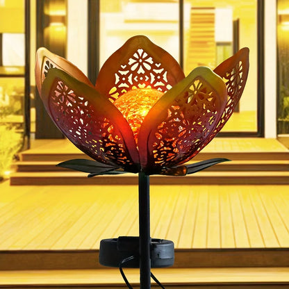 Skorter | Solar Garden Light Lotus Flower – Decorative LED Outdoor Lighting for Garden and Yard