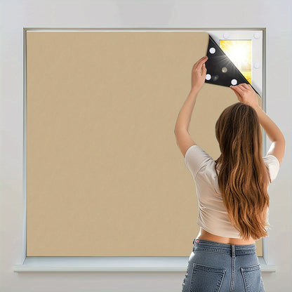 Skorter | 1 Piece Blackout Curtains - Portable Blackout Shades, Window Covering for Bedroom and Living Room