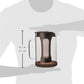 Skørter | Cold Brew Iced Coffee Maker with durable glass carafe and airtight lid, dishwasher safe, perfect 6 cup size, 1.6 qt
