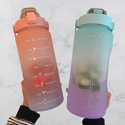 Skorter | 2L Motivational Water Bottle with Time Markers - HydroMotivator