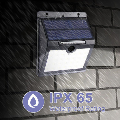 2PCS 33LED Solar Power Wall Light Waterproof Outdoor PIR Motion Sensor Path Lamp - SKØRTER