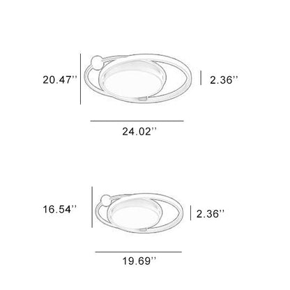 Skorter | Nordic Round Circle LED Ceiling Light flush mounted
