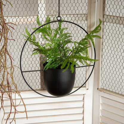Skorter | DecoBloom Hanging Planter – Elegant Indoor & Outdoor Metal Plant Pot with Chain